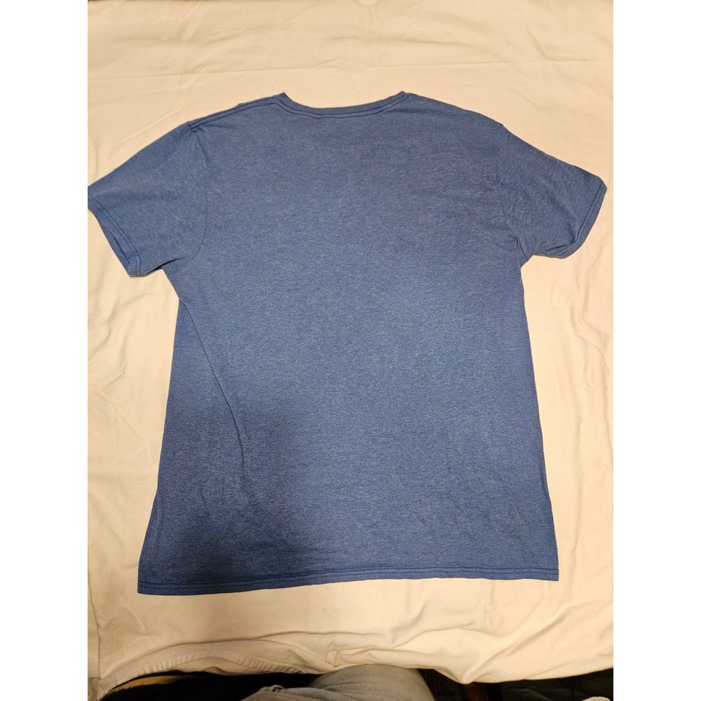 Mens Looney Tunes Graphic T Shirt Blue Cartoon Characters Crew Neck Tee Size L - Picture 2 of 2